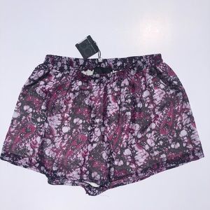 Atina Cristina NWT $86 Elastic trim designer print